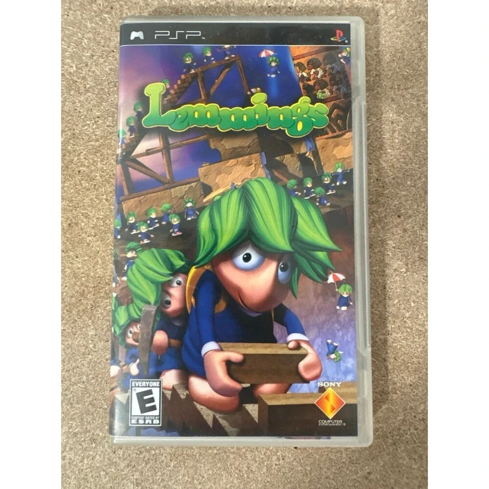 Lemmings CIB (Sony PSP, 2006) Complete With Manual/ Sony Mailer